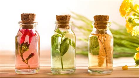 perfumes con aceites esenciales.